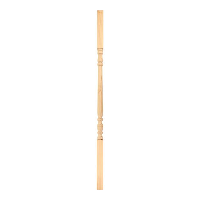 Corney Reach Way London W42TZ - Wooden staircase spindle.