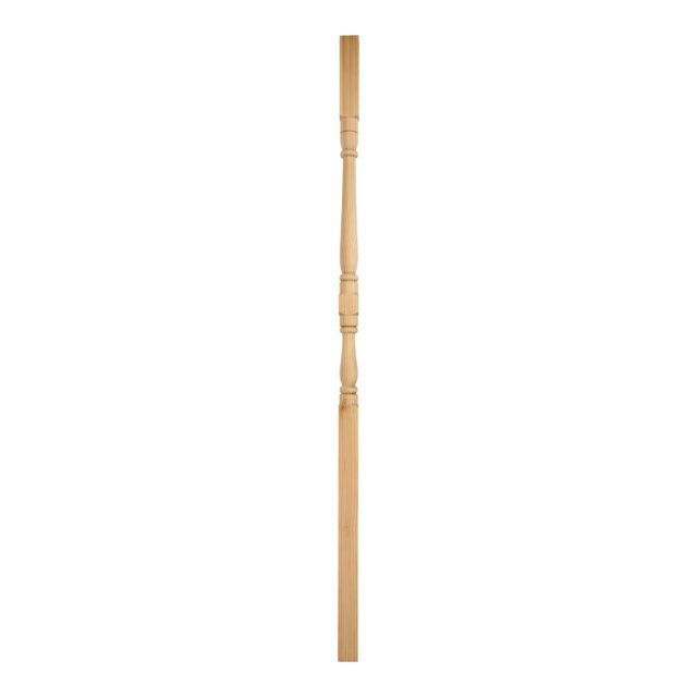 Wooden staircase spindle.