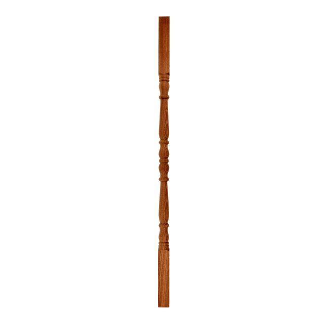 Mahogany-No 1-Tulip-35mm x 900 - Wooden staircase spindle.
