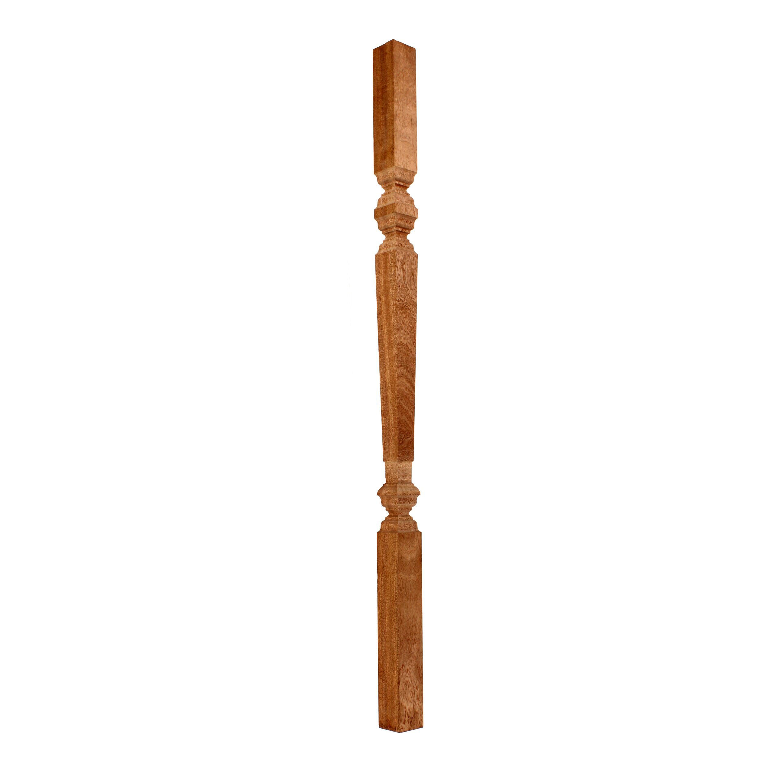 Mahogany-Square Turned Georgian-41mm x 900 Mahogany-Square Turned Staircase Spindle Georgian-41mm x 900 - Wooden staircase spindle.