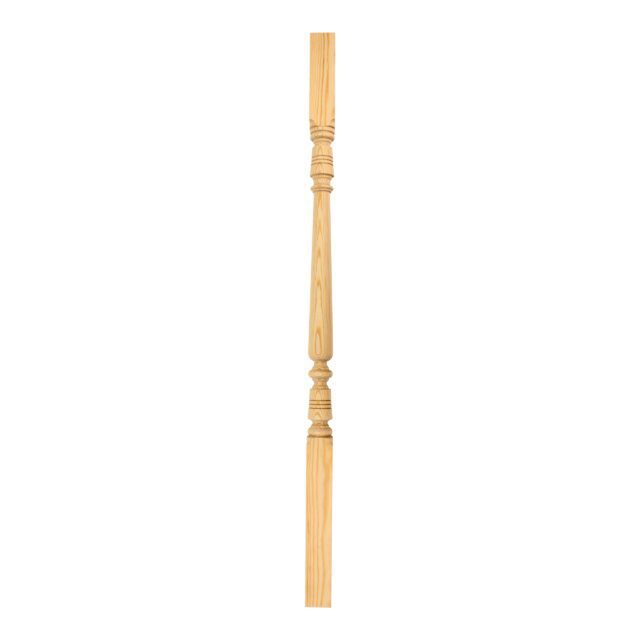 New River Crescent London N135RJ - Wooden staircase spindle.