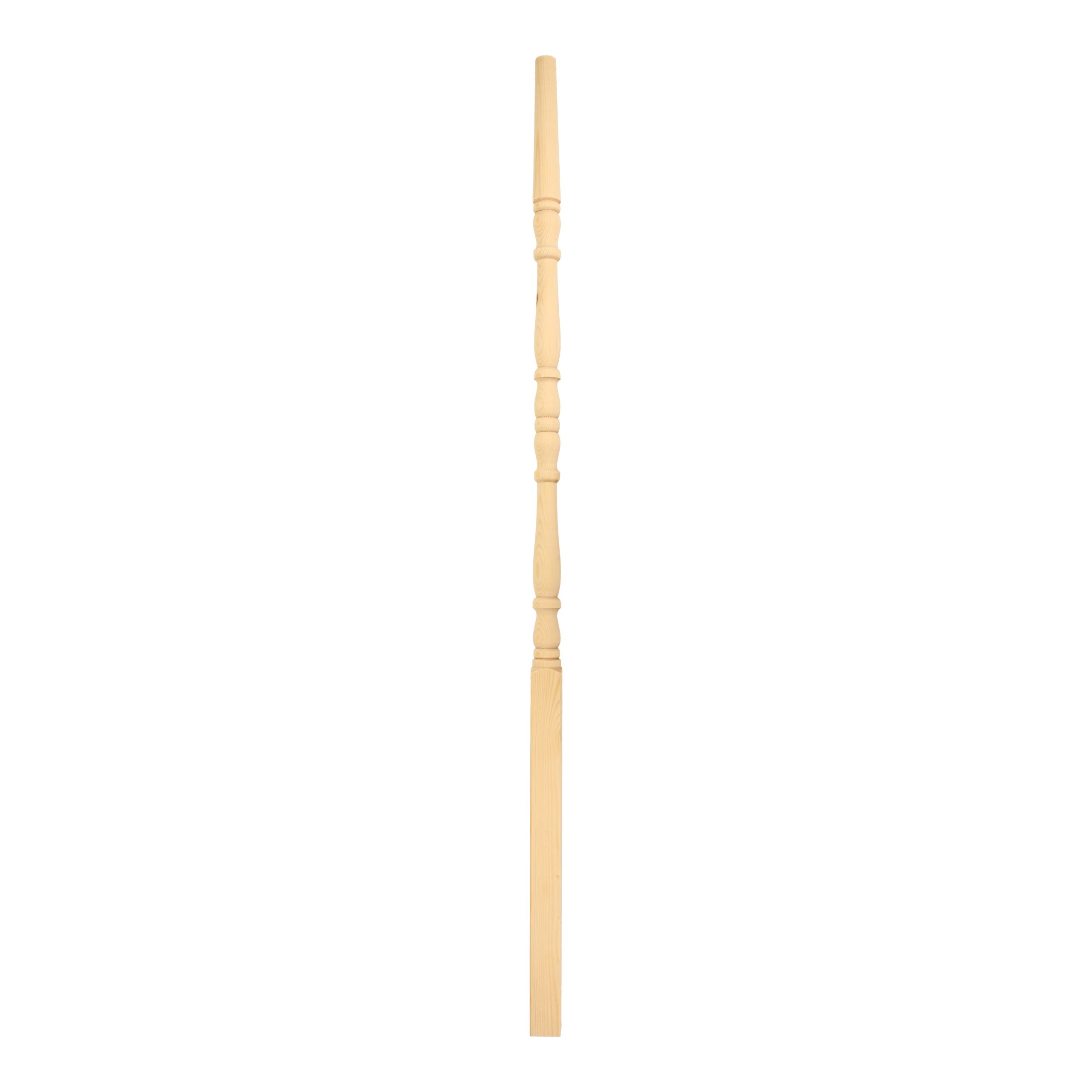 Pine-No 1-Tulip Round Top-35mm x 1100 Pine-No 1-Tulip Round Top-35mm x 1100 - Wooden staircase spindle.