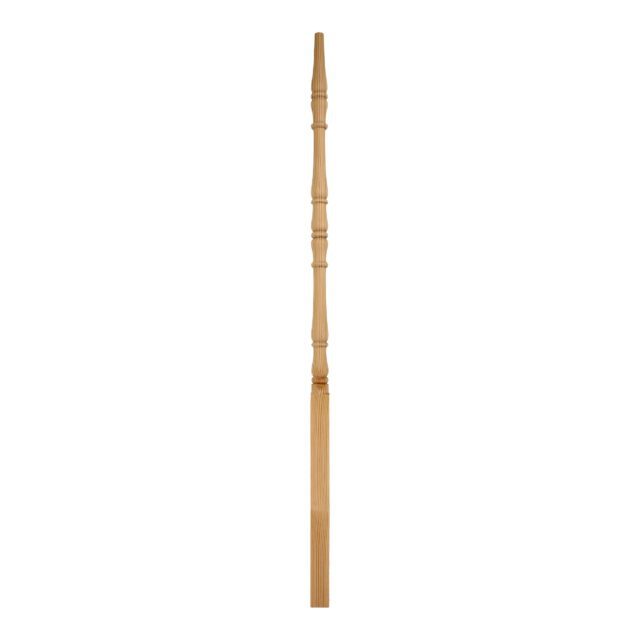 Wooden staircase spindle.