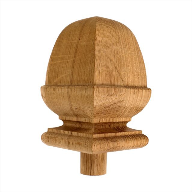 118mm-A/W Oak-Square Turned Acorn