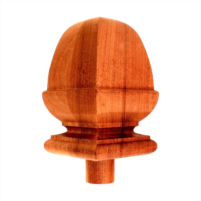 118mm-Mahogany-Square Turned Acorn