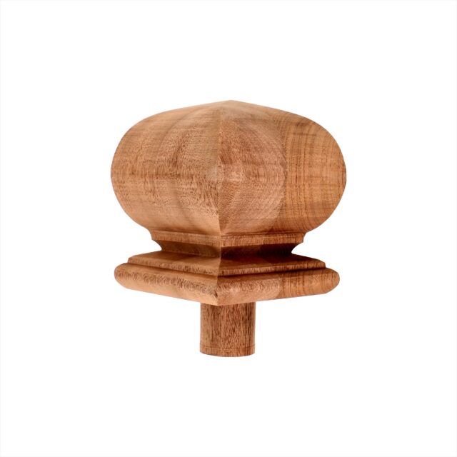 118mm-Mahogany-Square Turned Ball