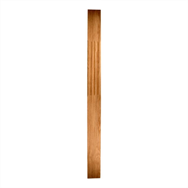 116mm-A/W Oak-Half Square Chamfered & Fluted