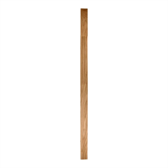 70mm-A/W Oak-Half Square Chamfered & Fluted