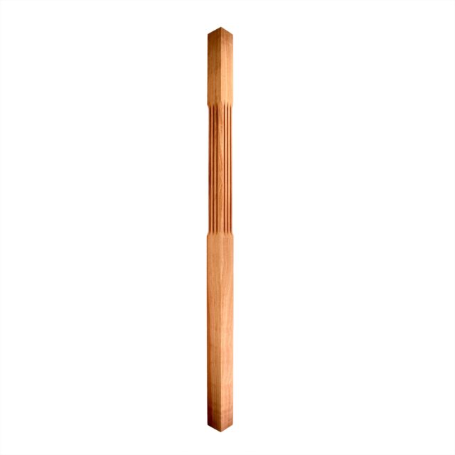 70mm-Mahogany-Square Chamfered & Fluted