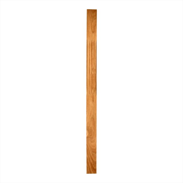 90mm-A/W Oak-Half Square Chamfered & Fluted