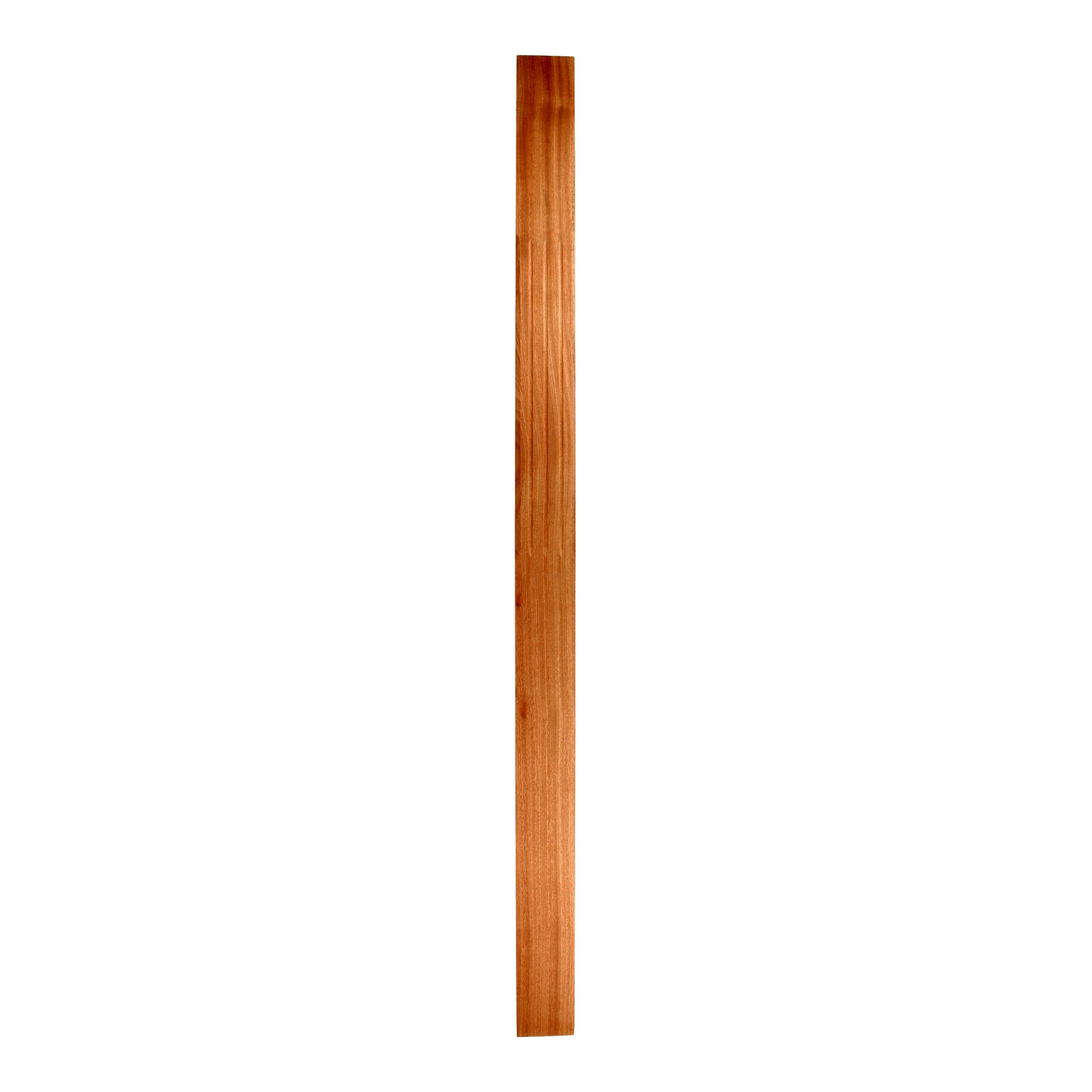 90mm-Mahogany-Half Square Chamfered & Fluted-N