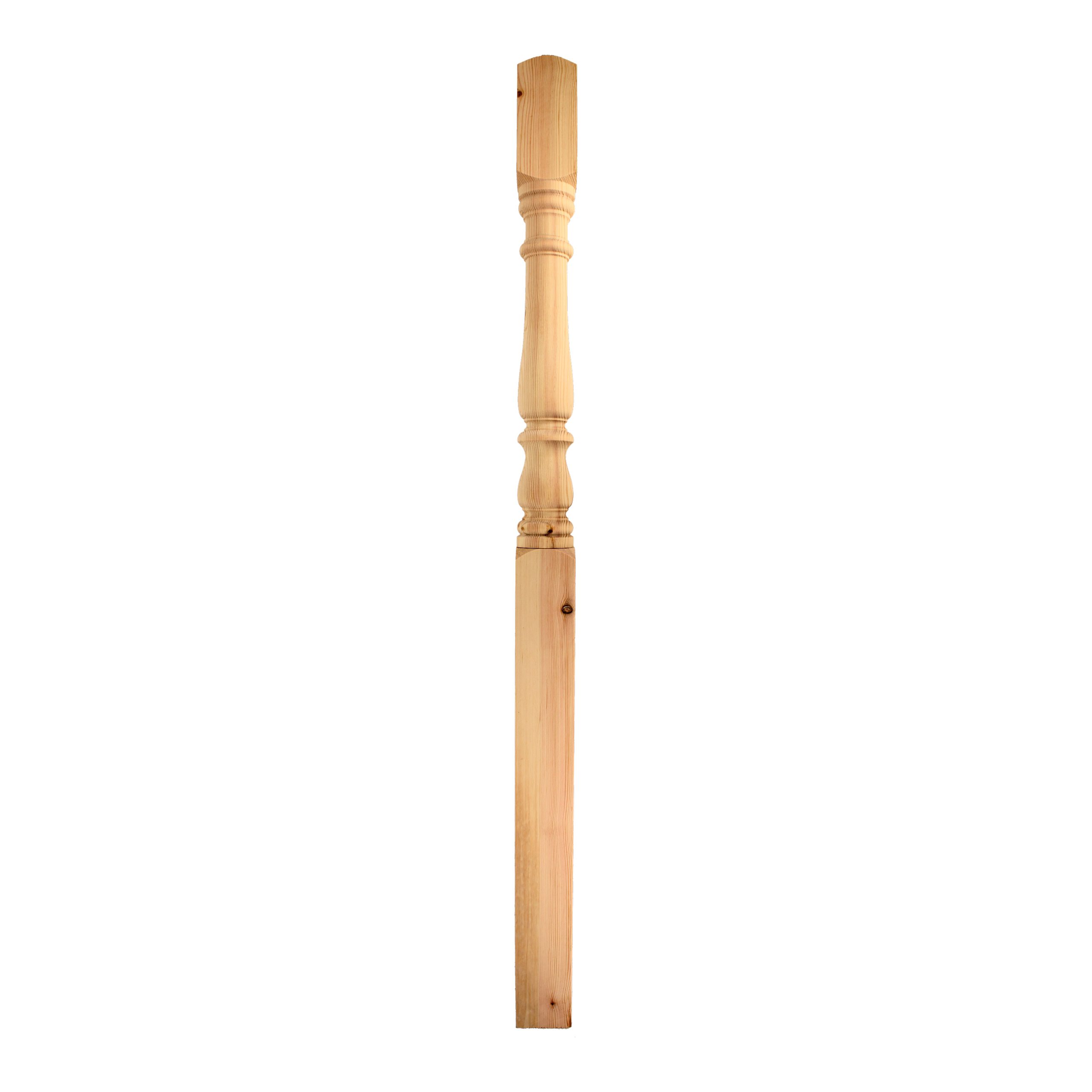 94mm-Pine-Colonial Turned-No Cap-Half-N006h
