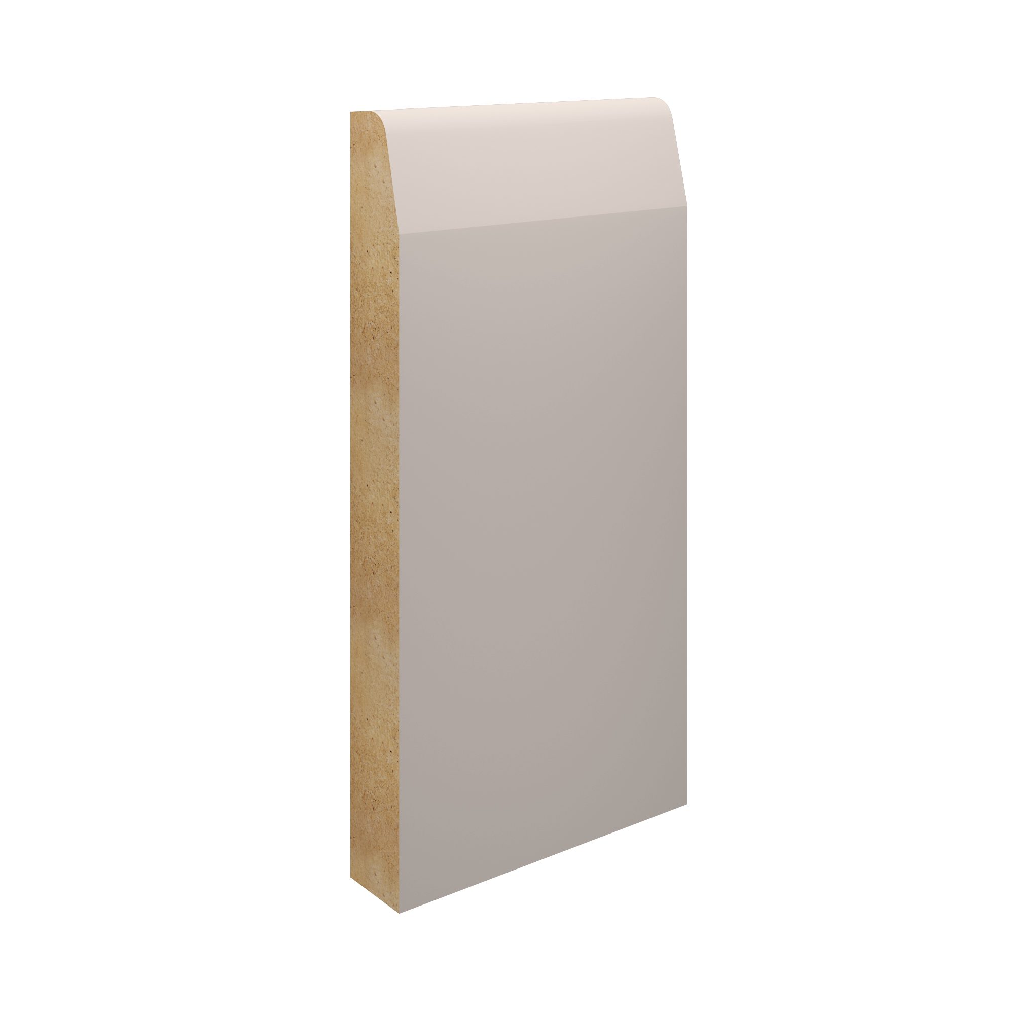 White Primed MDF-Chamfered & Rounded Skirting-168x18x4400 White Primed MDF-Chamfered & Rounded Skirting-168x18x4400