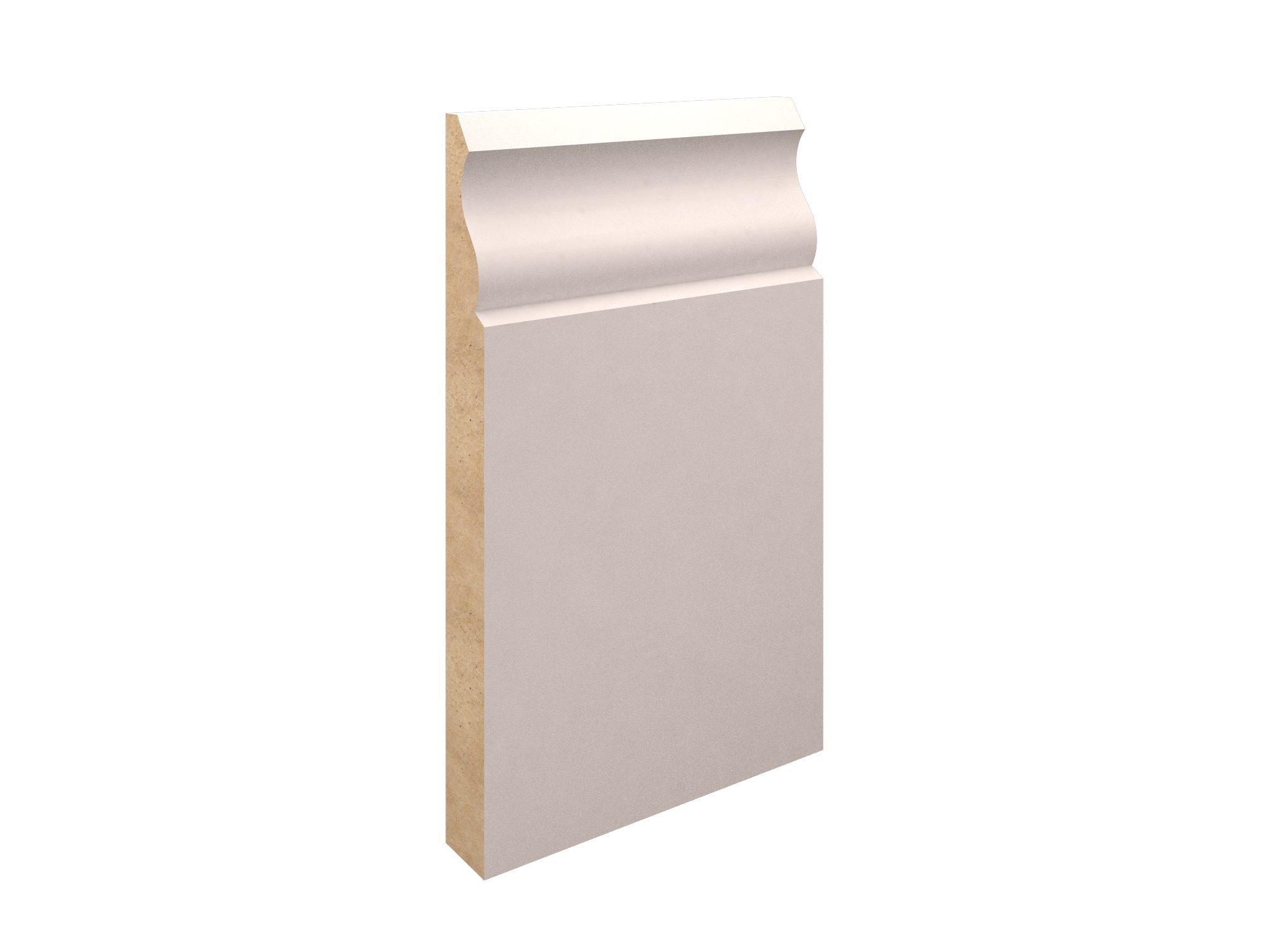 White Primed MDF-Ogee Skirting-168x18x4400 White Primed MDF-Ogee Skirting-168x18x4400