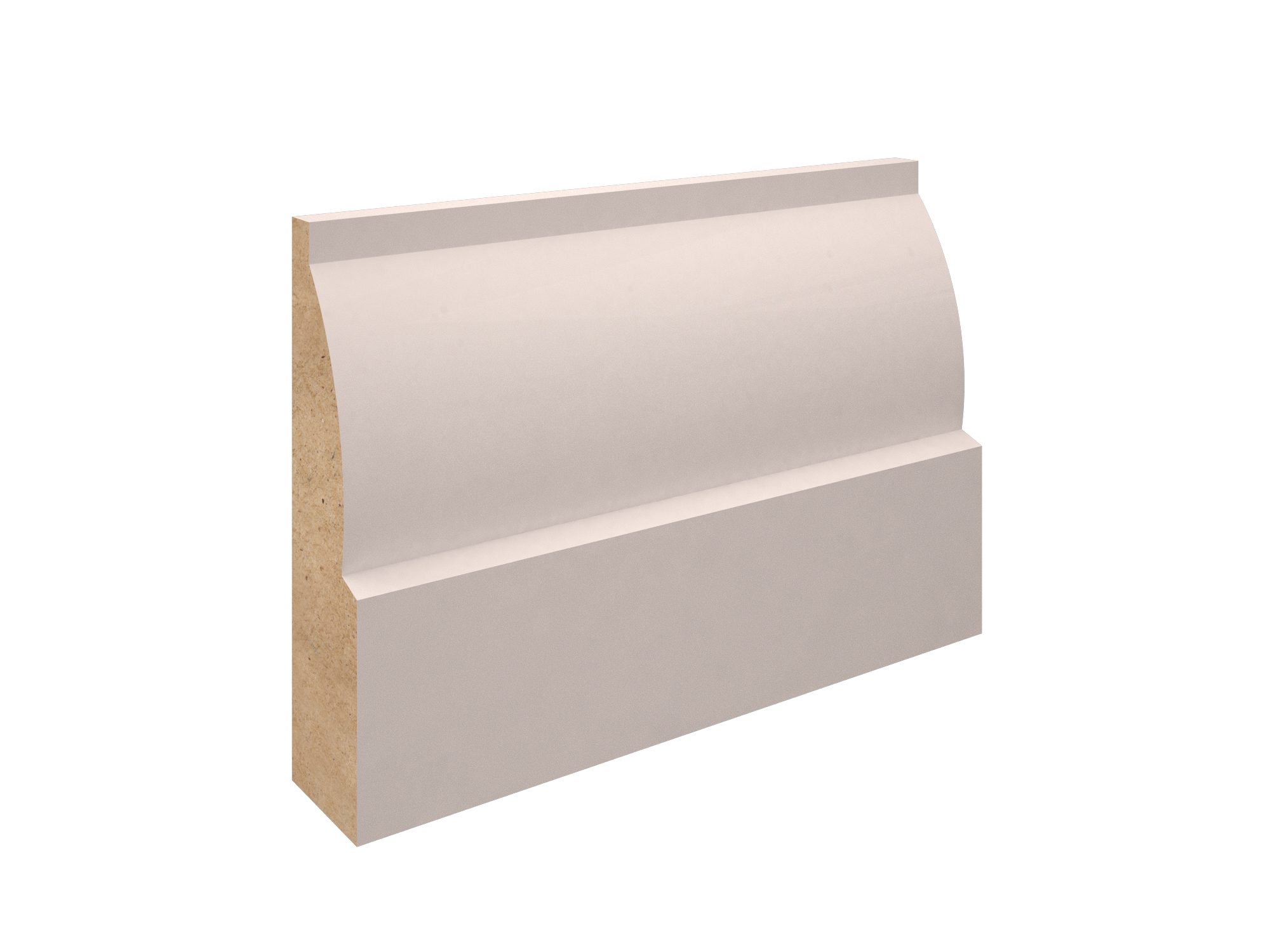 White Primed MDF-Ovolo Architrave-68x18x2200 White Primed MDF-Ovolo Architrave-68x18x4400