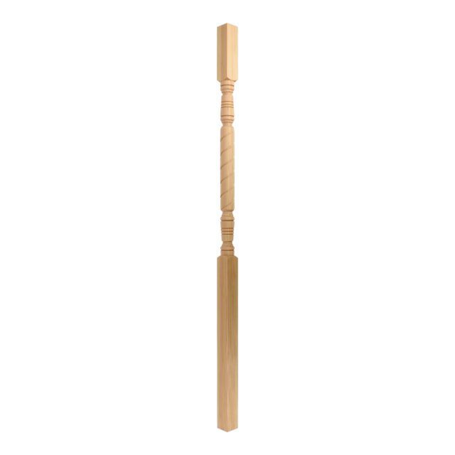 Bosworth Road London-N112SY - Matching wooden twisted spindle for staircase.