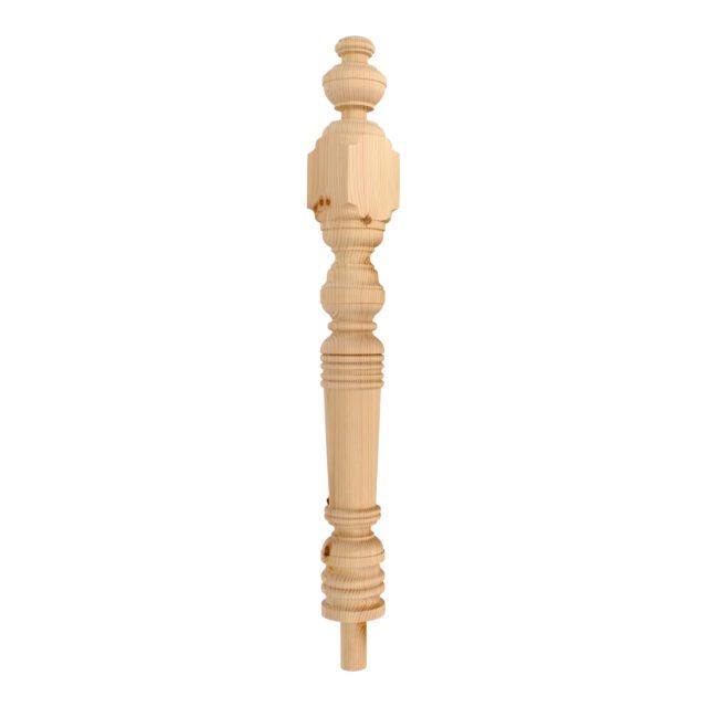 Caddington Road London-NW21RS - Matching wooden newel post for staircase.