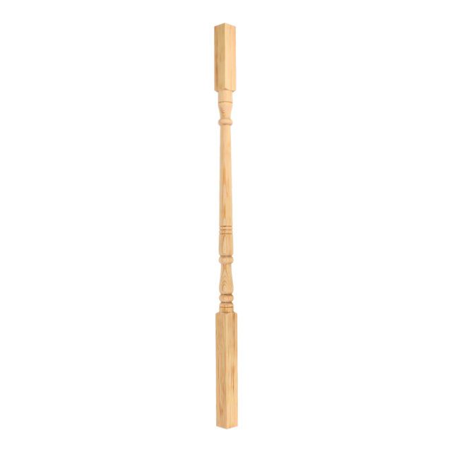 Hurlingham Road London-SW63NP - Matching wooden turned spindle for staircase.