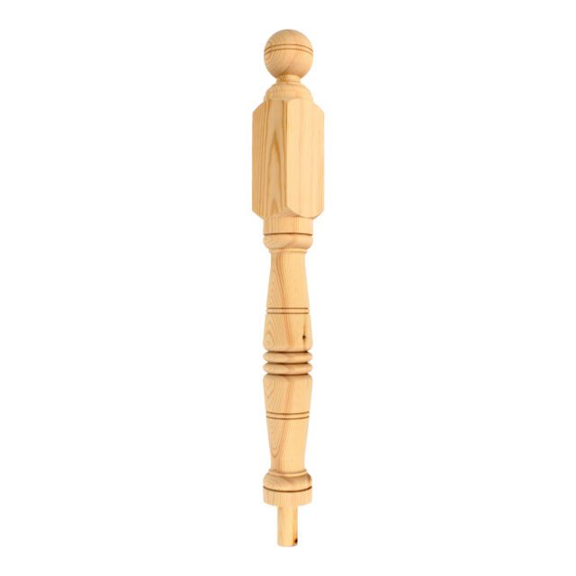 Avenue Road Hampton-TW122BE - Matching wooden newel post for staircase.