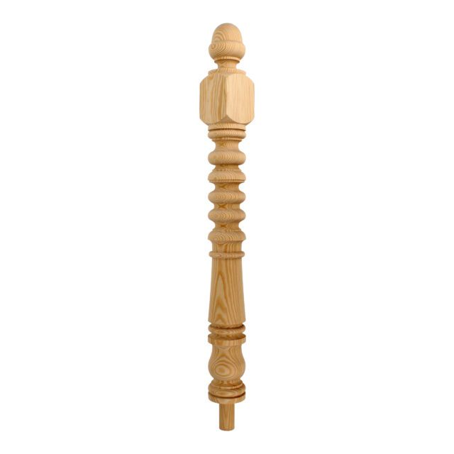 Bickley Street London-SW179NF - Matching wooden newel post for staircase.