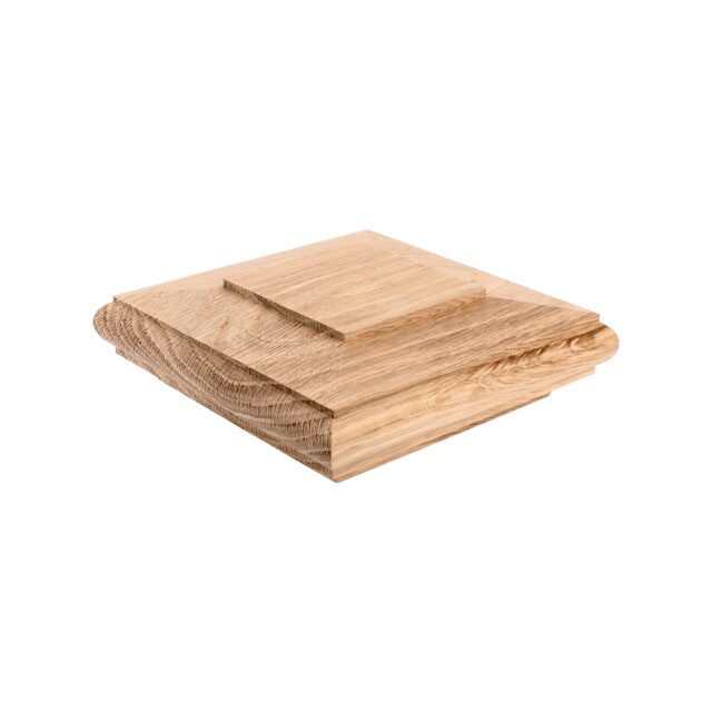 Dale Gardens Woodford Green-IG80PB - Matching wooden newel cap for staircase.