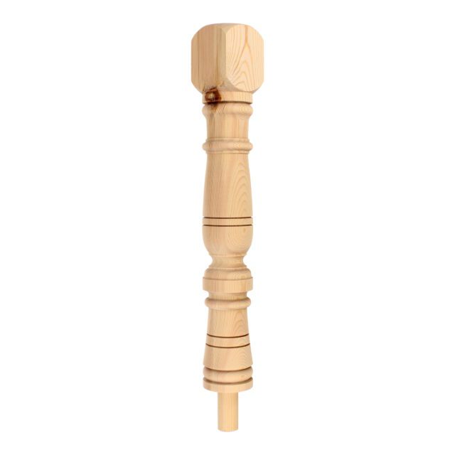 Dennan Road Surbiton-KT67RY - Matching wooden newel post for staircase.