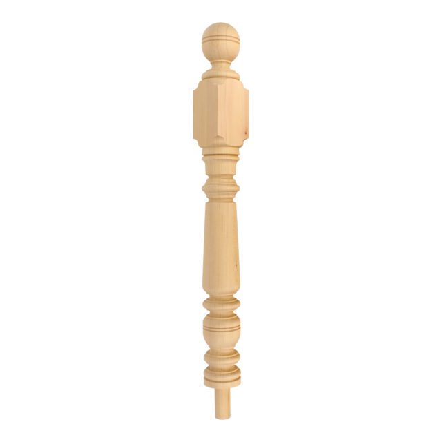 Dundonald Road London-NW103HP - Matching wooden newel post for staircase.