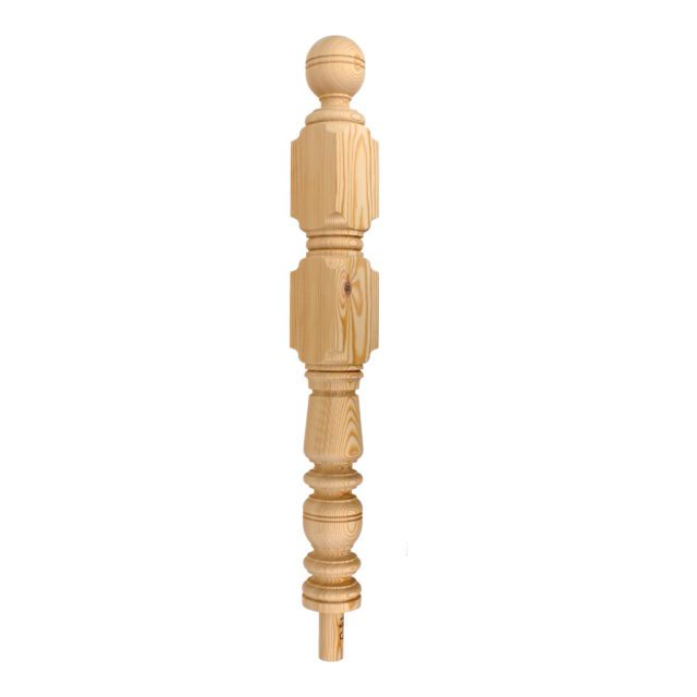 Dundonald Road London-NW103HP - Matching wooden newel post for staircase.