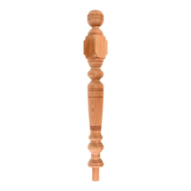Gloucester Road London-E107HT - Matching wooden newel post for staircase.
