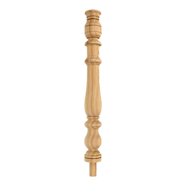 Hainault Road London-E111EH - Matching wooden newel post for staircase.