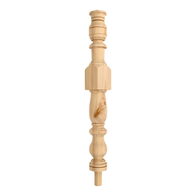 Hainault Road London-E111EH - Matching wooden newel post for staircase.