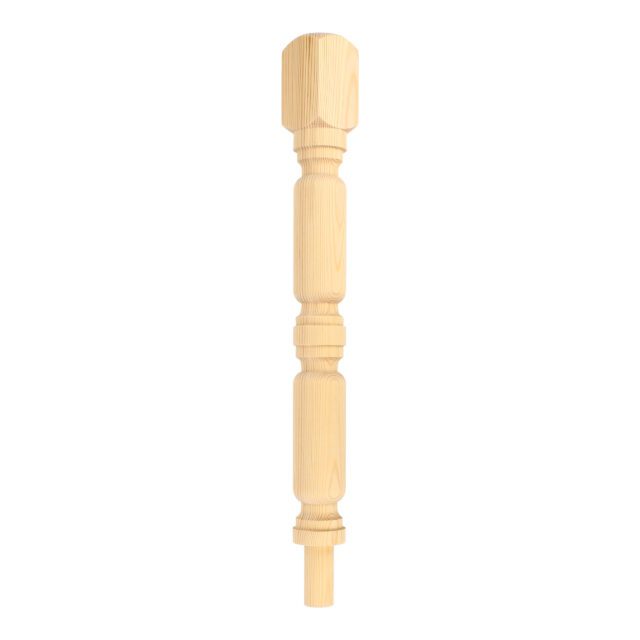 Haverhill road London-SW120HD - Matching wooden newel post for staircase.