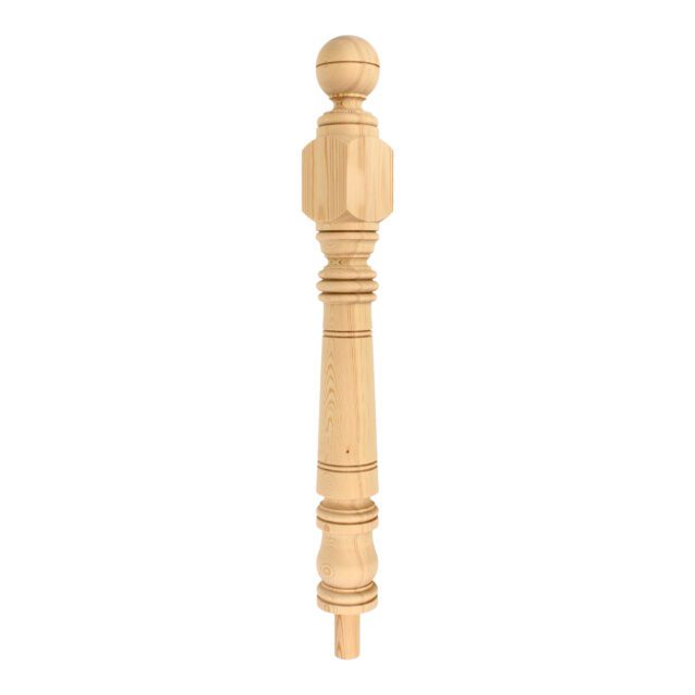 Hendham Road London-SW177DH - Matching wooden newel post for staircase.