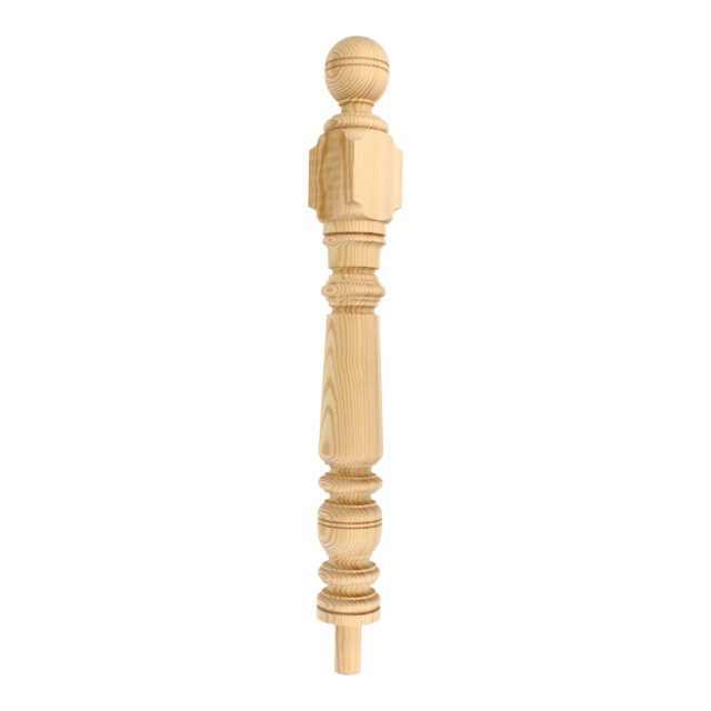 Ladywell Road London-SE137HU - Matching wooden newel post for staircase.