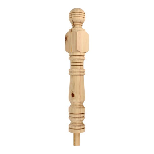 Loveday Road London-W139JU - Matching wooden newel post for staircase.