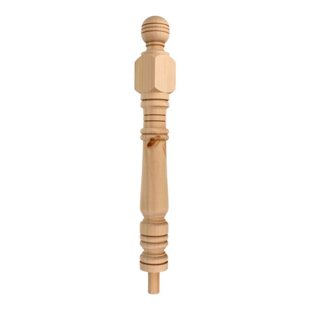 Loveday Road London-W139JU - Matching wooden newel post for staircase.