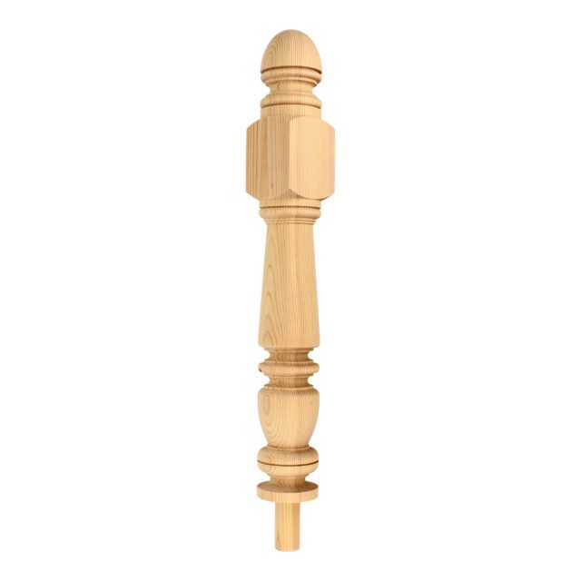 Pavilion Road Worthing-BN147EG - Matching wooden newel post for staircase.