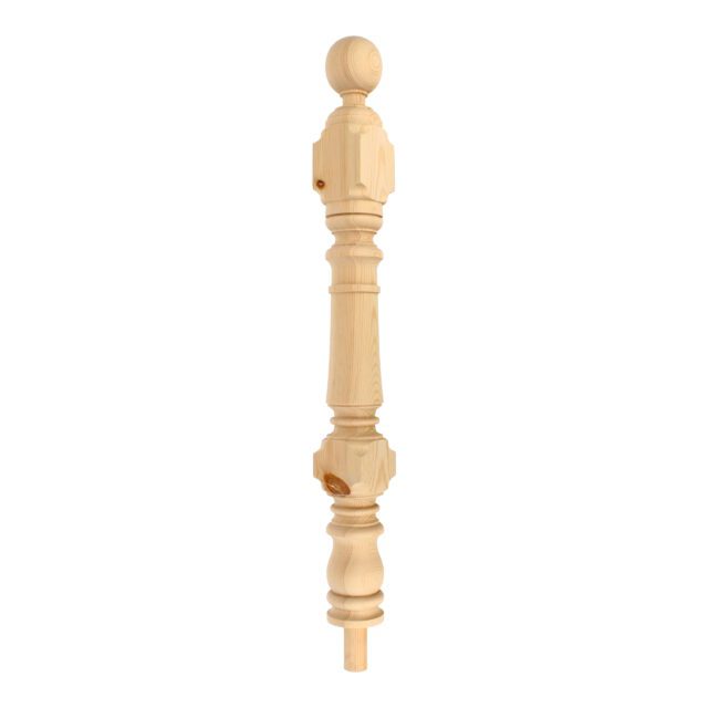 Trewsbury Road London-SE265DP - Matching wooden newel post for staircase.
