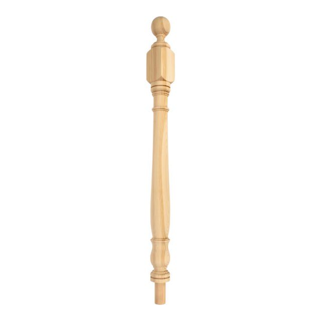 Lebanon Gardens London-SW181RH - Matching wooden newel post for staircase.
