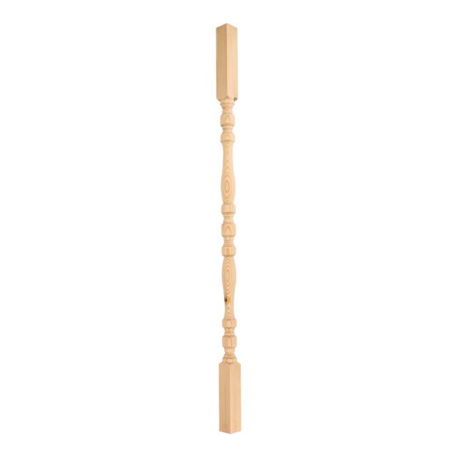 Worcester Park Road London-KT47QE - Matching wooden turned spindle for staircase.