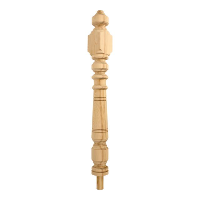 Thistlewaite Road London-E50QQ - Matching wooden newel post for staircase.