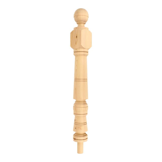Wathen Road Dorking-RH41JY - Matching wooden newel post for staircase.
