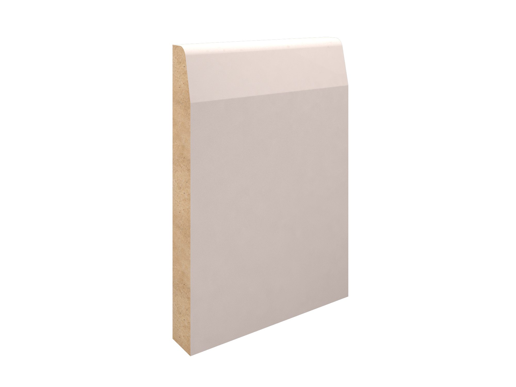 White Primed MDF-Chamfered & Rounded Skirting-144x18x4400 White Primed MDF-Chamfered & Rounded Skirting-144x18x4400