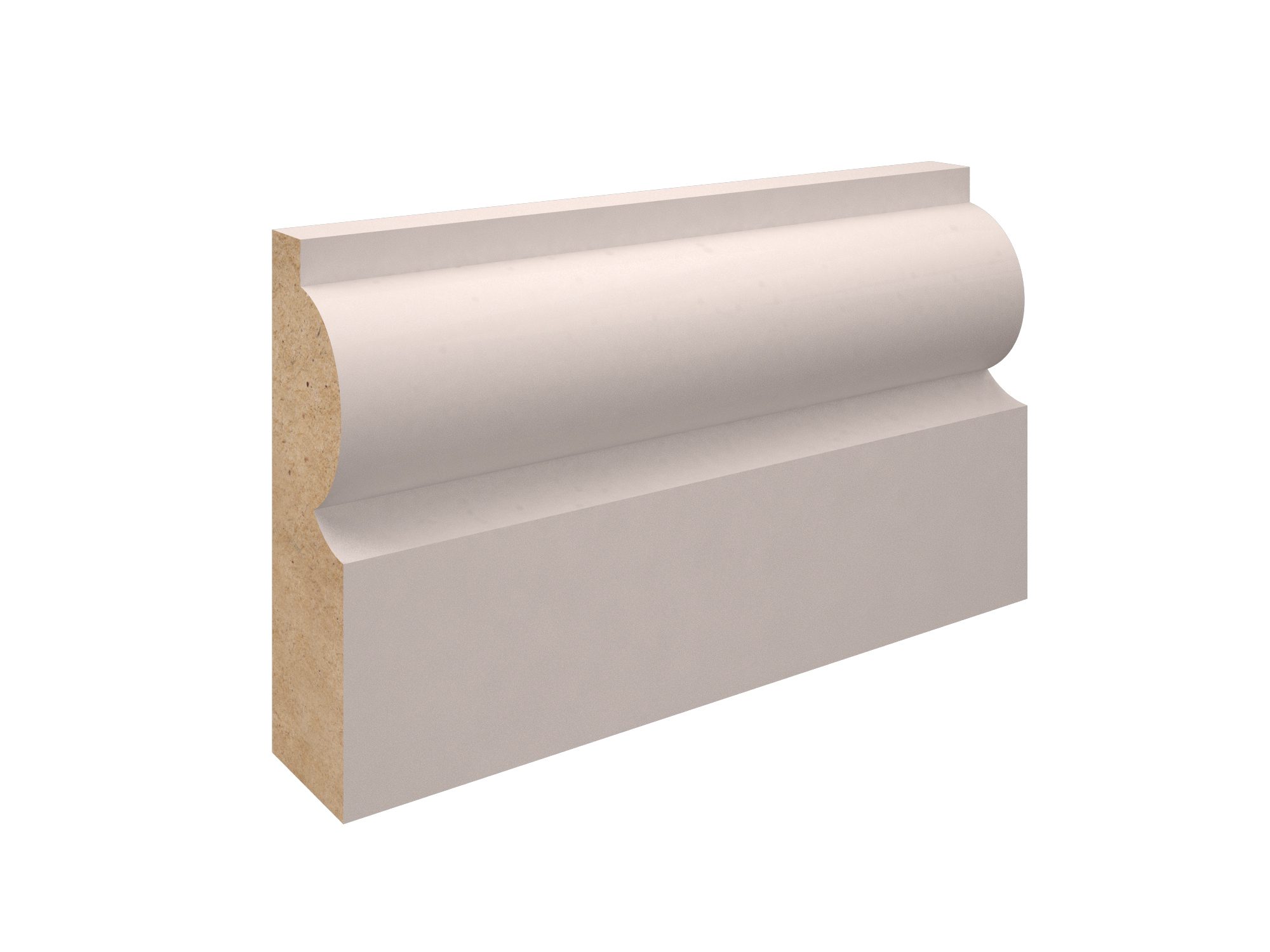 White Primed MDF-Torus Architrave-57x18x5400 White Primed MDF-Torus Architrave-57x18x5400