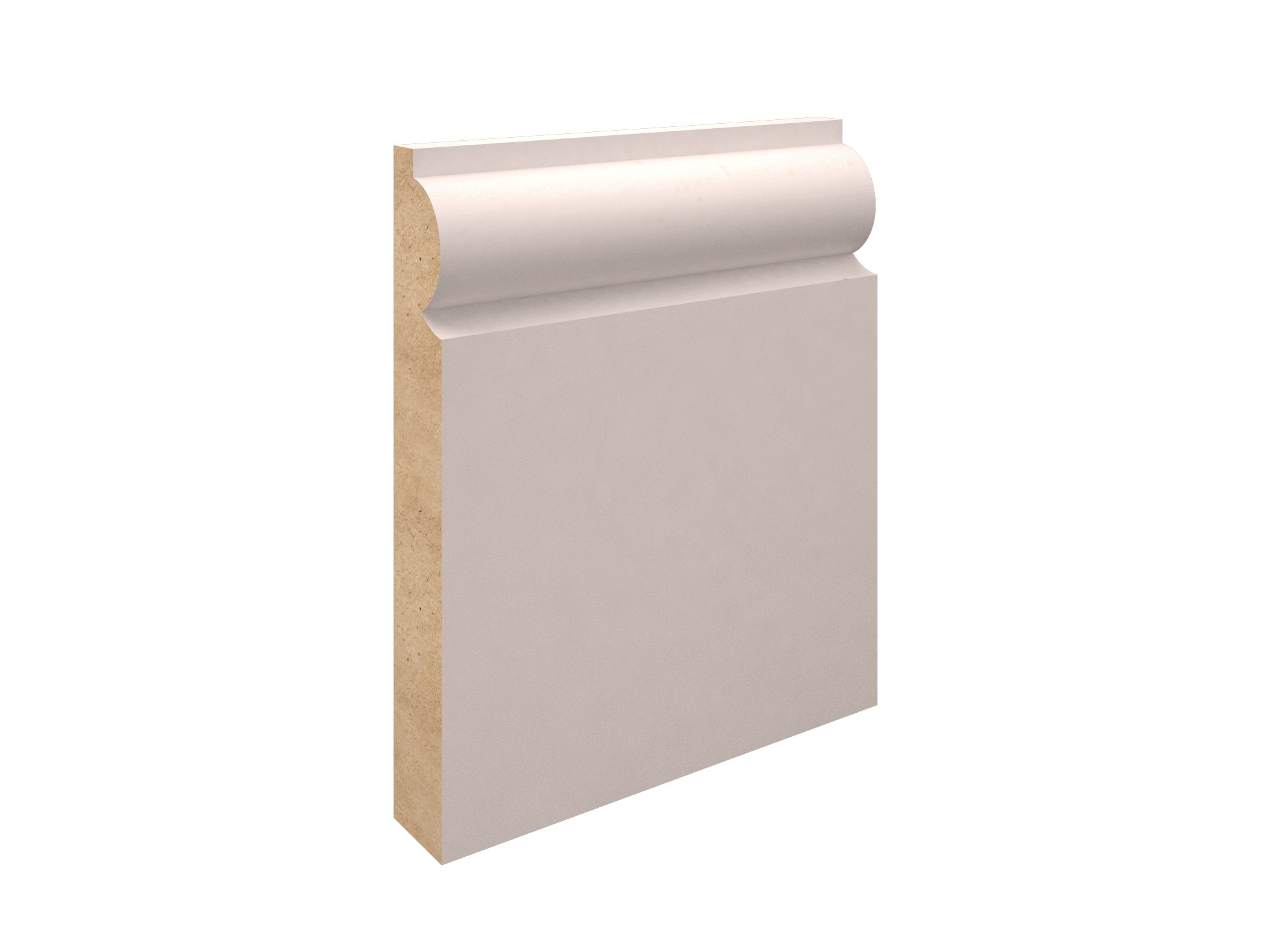 White Primed MDF-Torus Skirting-119x18x4400 White Primed MDF-Torus Skirting-119x18x4400