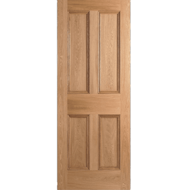 Nostalgia Oak 4 Panel Fire Check Door (FD30) - 44mm x 686mm x 1981mm (27")